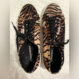 Tiger print Superga sneakers